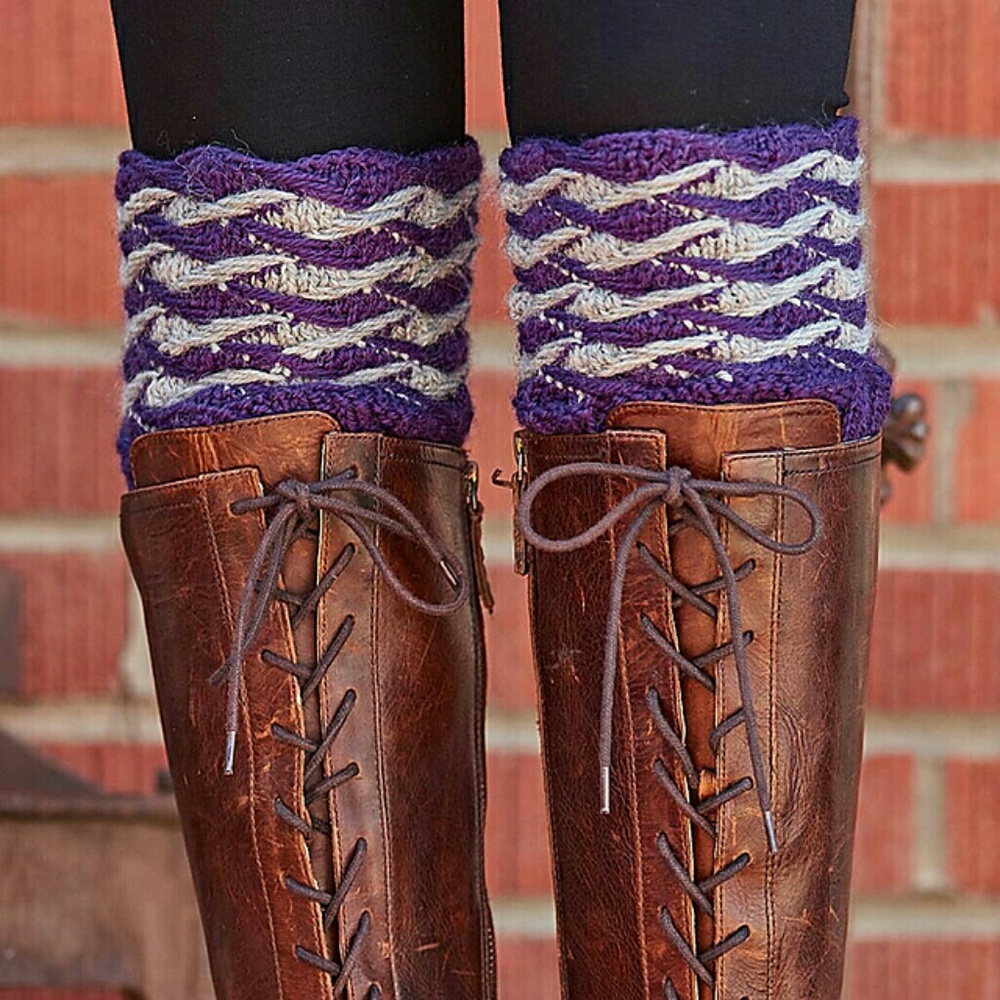 Hand-knit Designer One-off Boot Toppers
